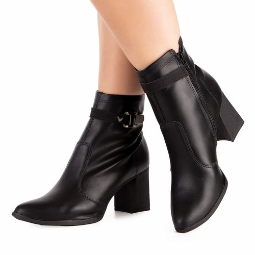Bota Mississipi de Cano Curto Preta