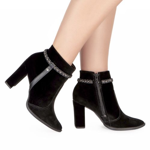 Bota Mississipi de Cano Curto Preta