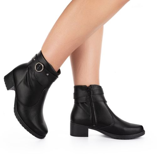 Bota Mississipi  de Cano Curto Preta