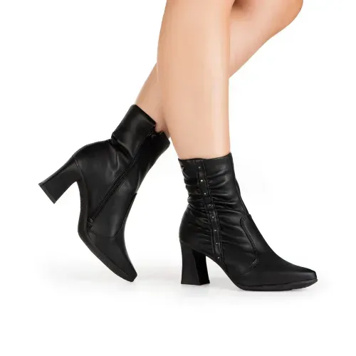 Bota Mississipi de Cano Curto Preta