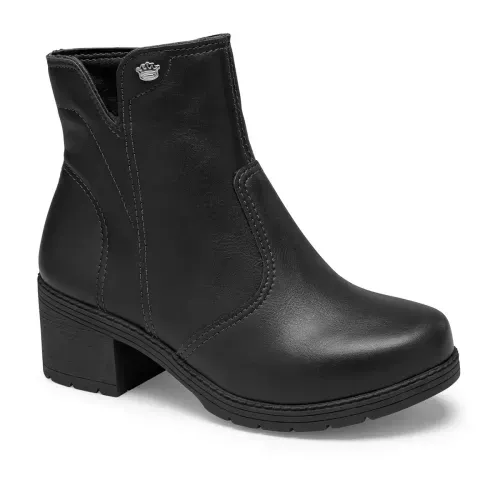 Bota Pink Cats de Cano Curto Preta