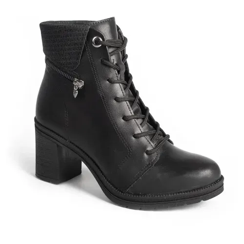 Bota Coturno Mississipi de Salto Bloco Preta