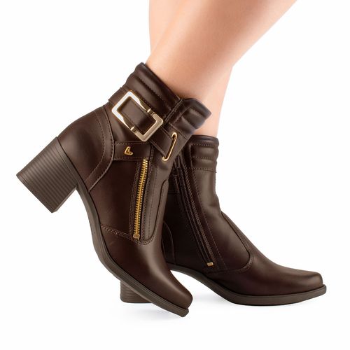 Bota Mississipi de Cano Curto Marrom