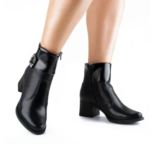 Bota Mississipi de Cano Curto Preta