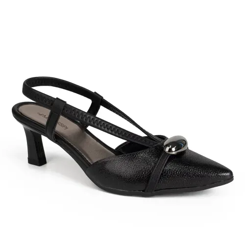 Scarpin Mississipi de Salto Alto Preto